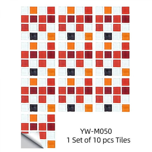 Kakeldekaler mosaik kakeldekaler i ett set om 10