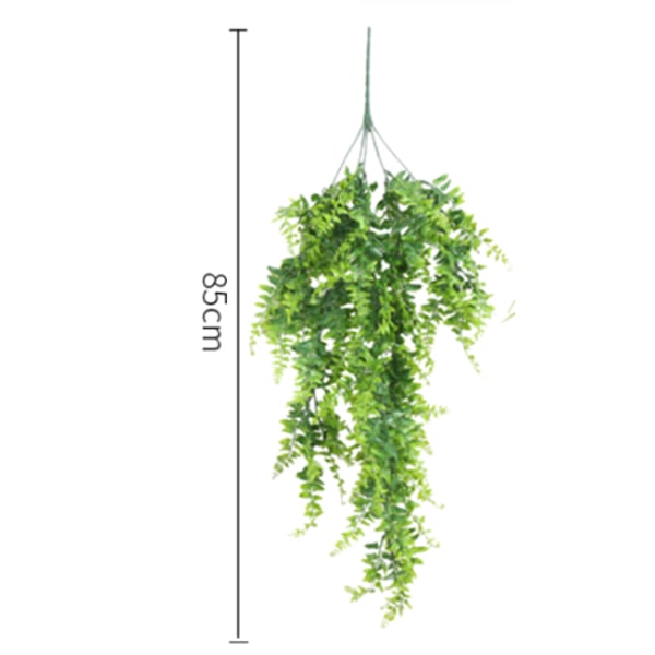 2 stk. 85cm Kunstige Bregner Hængende Planter Falske Lange Hængende Plante