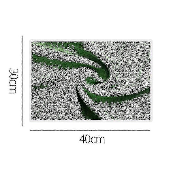 4 st Mikrofiber Teköksdukar, Otrolig Absorptionsförmåga, Luddfritt Mikrofibertyg i Cateringkvalitet, Rengöringsduk/våffelduk
