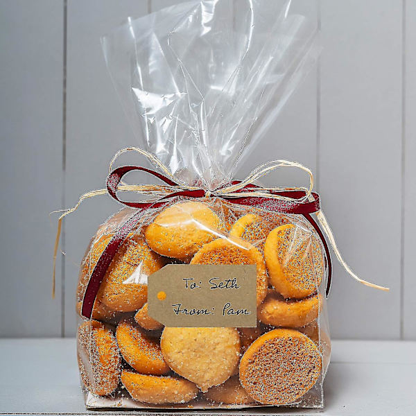 1,15&quot; x 2&quot; 2 Ruller Naturbrun Kraft Gaveetikettklistremerker, 300 Etiketter Per Rull