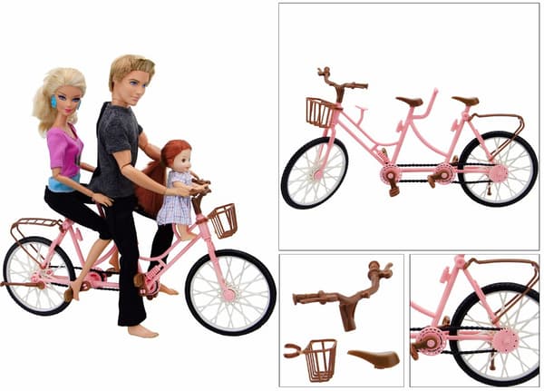 ##/Dukkor och Barbie Cykeltillbehör - Dubbel, Lekhus Utbildning##/