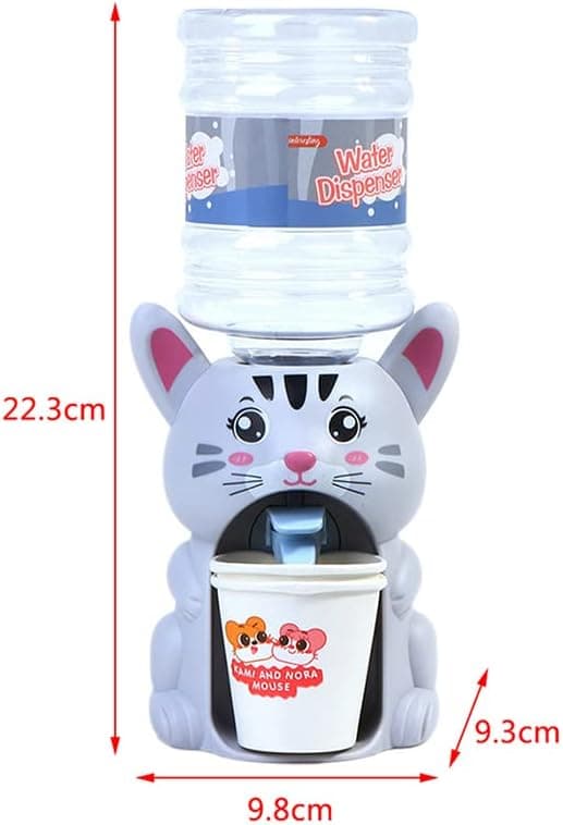 Vannpumpe-dispenser, Plast 22,3*9,3*9,8cm med 2 Kopper Vann