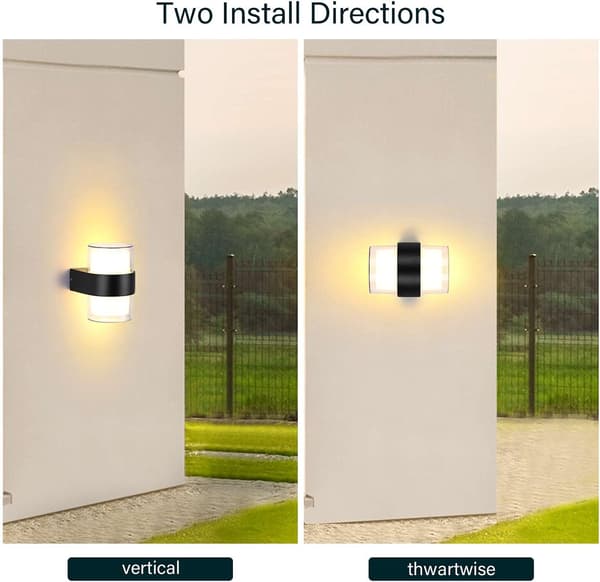 LED-ulkoseinävalaisin IP65 Vedenkestävä Ulkoseinävalaisin Ulkovalaistus