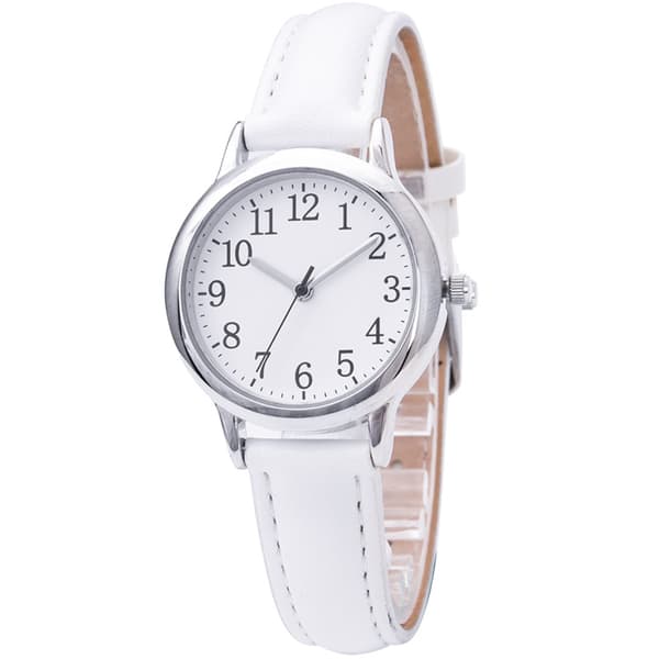 Quartz klocka dam minimal stil klockor quartz klocka läderrem vattentät