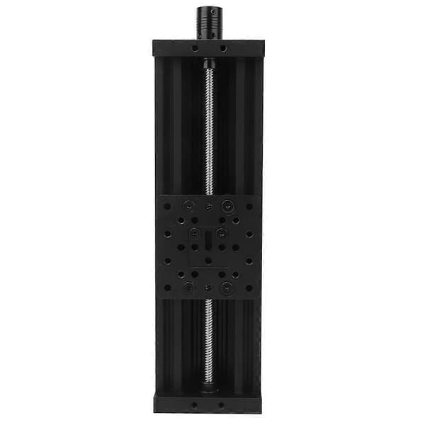 Skrue Slide Lineært Bord Aluminium Legering 3D Printer Graveringsmaskine Bly 2mm Sort/SølvSort 250mm