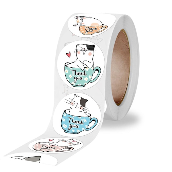 500 kpl/rulla Käsintehtyjä Itseliimautuvia Söötiä Tarra-Tarroja Scrapbooking-Leimoja