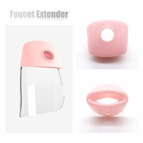 2-pack (Rosa) Kranförlängare för Småbarn - Barnbadkar & Handfat