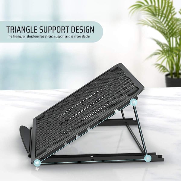 ##/Laptop Stativ Tablet, Foldbar Bærbar Ventileret Desktop Laptop Holder##/