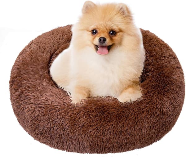 Rund Hundkorg Kattkudde Donut Korg, Hundkorg Hundbädd Ex