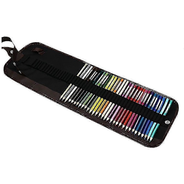 48 Lærred Farveblyant Wrap / Rulle Etui / Farveblyant Etui / Tasker / Punge Til Sko