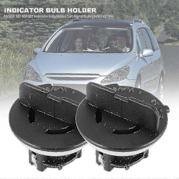 2 ST Bil Indikator Glödlampa Hållare för 207 307 607 807 Indikator Glödlampa Hållare Blinkers Glödlampa Sockel 621546