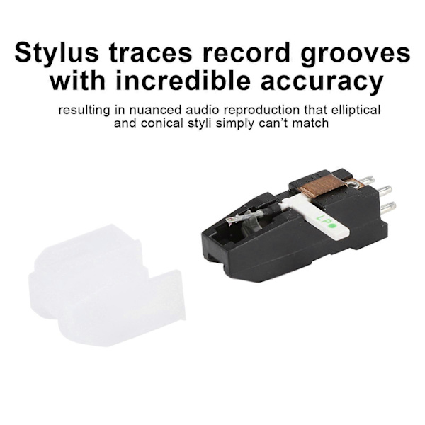 Ruby og Safir Dobbel Nål Stereo Stylus Platespiller Kassett Tilbehør