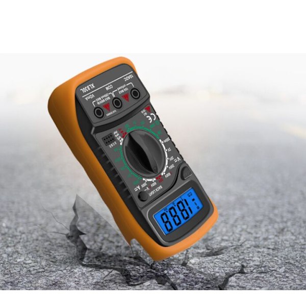 LCD Digitalt Multimeter, Høykvalitets Voltmeter Amperemeter Ohm