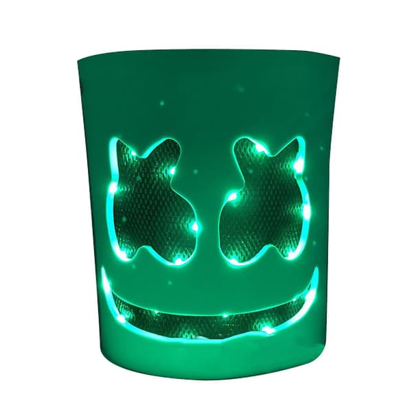 Marshmello LED Mask DJ Cosplay Hjälm Marshmello Kostym Mask Lig