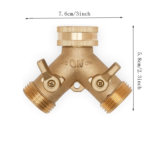 1 Sæt Havevandssplitter, 2-vejs Havehane Y-hane Slange Co