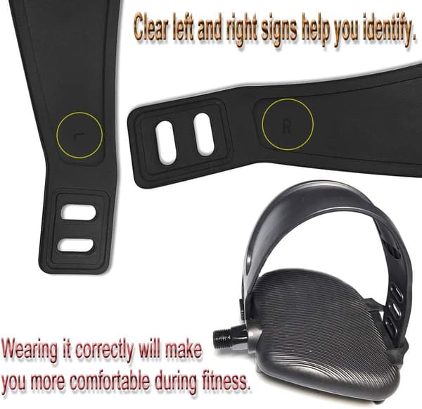 4 stk. Sykkelpedalstropper, Heavy Duty Justerbar Lengde
