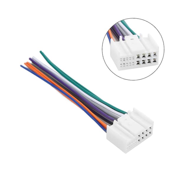 2 stk. Stereo Ledningsnet Adapter AUX Input Kabel Udskiftning til Hyundai IX35 Elantra Santa Fe Sonata