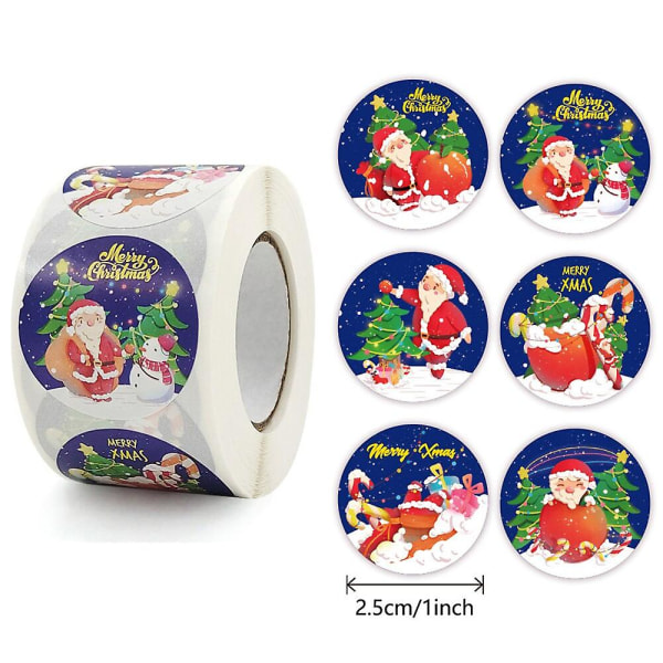Jouluaiheisia tarroja festivaalilahjojen pakkaamiseen, tiivistetarroja uudenvuoden koristeluun, tervehdyskortteihin, karkkipusseihin, Stickersqy1543-100kpl