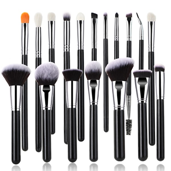 Makeupbørster, 18 stykker Professionelt Makeupbørste Sæt Premium S