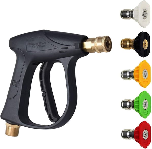 Bilvask Vandpistol Trykvaskerpistol 3000 PSI Max med Hurtig C