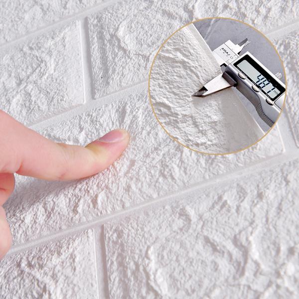6 kpl 3D tiiliseinätarroja, 3D tiiliseinäpaperi, DIY itseliimautuvat