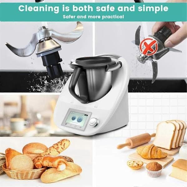 Dejbladshoved i rustfrit stål til Vorwerk Thermomix TM31 Blender Reservedele Foodprocessor