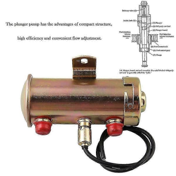 12V Elektrisk Bränslepump Lågtryck Högt Flöde Facet Stil Olja Bensin Etanol 476087e
