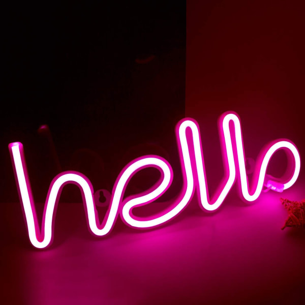 Neonbogstaver LED Lys Neon Skilt Form Ord Lys Dekorativ Kunst