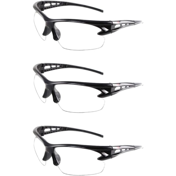 Goggles-3 Pack Clear Safety Glasses,Protective Glasses with Plas