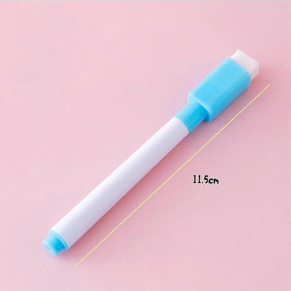 Magnetiska whiteboardpennor, set med 8 magnetiska whiteboardpennor - Perfekt för whiteboards och andra magnetiska ytor Light blue