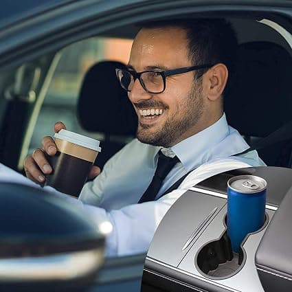 Sopii Tesla Model Y Model 3 2022 2021 Keskikonsolin mukiteline Yhteensopiva vain uuden konsolin kanssa