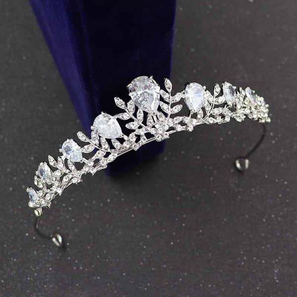 Zirkon Brude Tiara Krone Legering