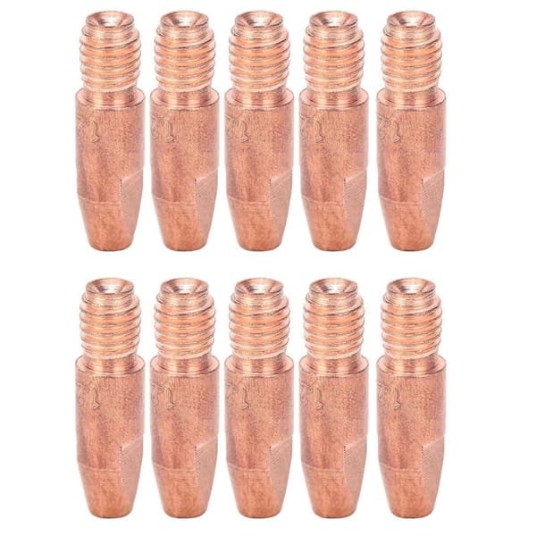 10 st M6 Ledande Munstycke Röd Koppar Svetspistol Kontaktspetsar Tillbehör 36KDx1.2mm