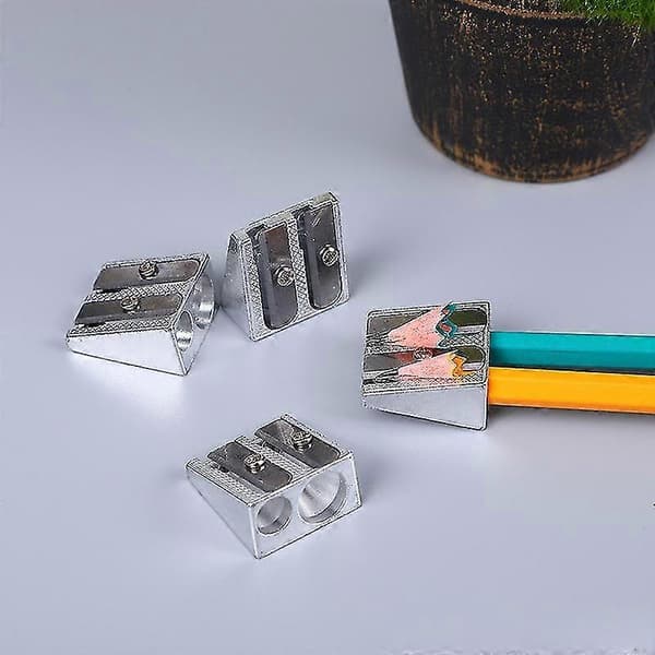 Metalliset koulutarvikkeet | Lyijykynän teroitin - 10 kpl/setti metallia - Single port-10pc