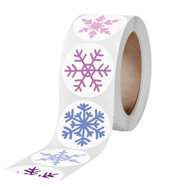 Snefnug Glædelig Jul Stickers Slikpose Konvolutter Forseglings Etiket Sticker Julegaver Æske Dekorationer qy724-100stk