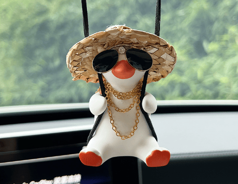 Svingande Anka Bilhängande Spegelhänge (Cool Stil)