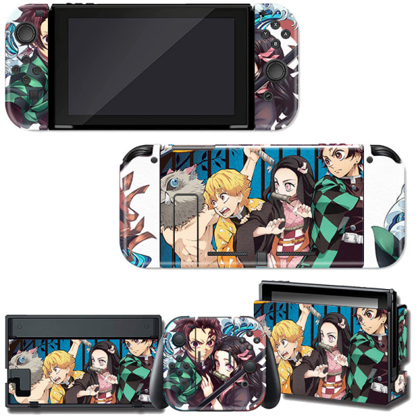 (Pojkar och flickor) Skyddande klistermärken för Switch, Fullt set av färger