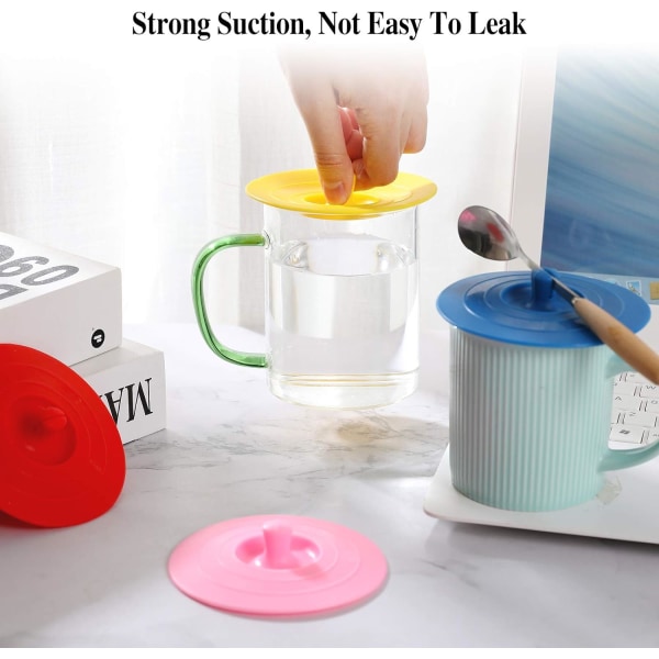 Silikonmugghuv (4-pack), Flerfärgade Silikonlock för