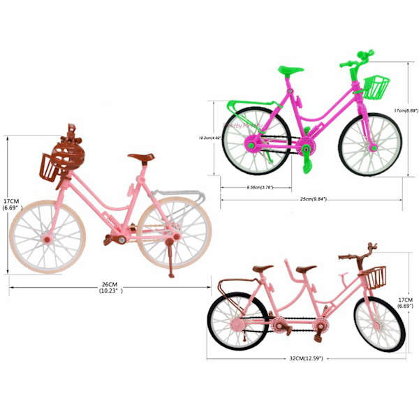 ##/Barbie Dockhus och Cykeltillbehör - Rosa, Lekhus Utbilda##/