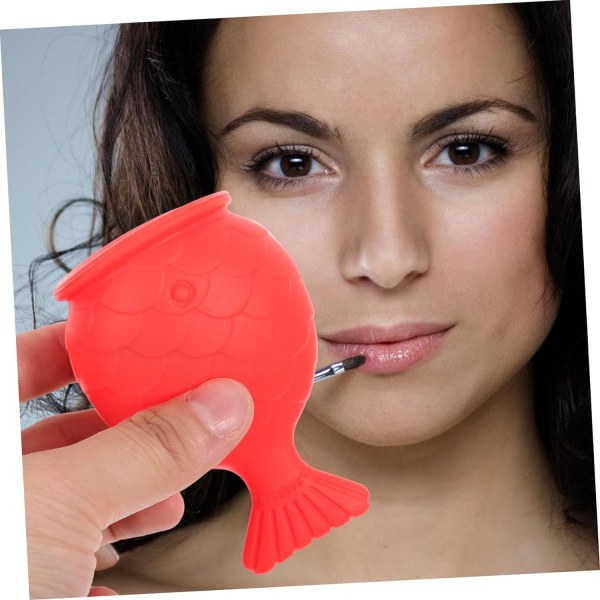 (Rød) Silikon Fish Lip Filler Lip Plumping Beauty Tools for Wome