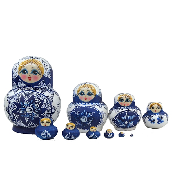 10 kpl, Nesting Doll -merkki, Venäläisten nukkejen sarja Matrio