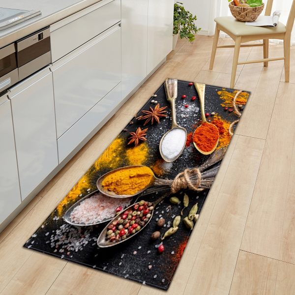 Et stykke 40 × 120 cm husholdningsdørmatte køkken