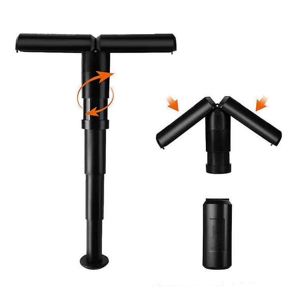 Sammenleggbar krakk bærbar teleskopisk reisekrakk for utendørs bruk