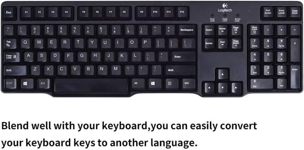 2 Pakk Universelle (Engelsk) Engelsk Tastaturklistremerker, Datamaskin Tastatur