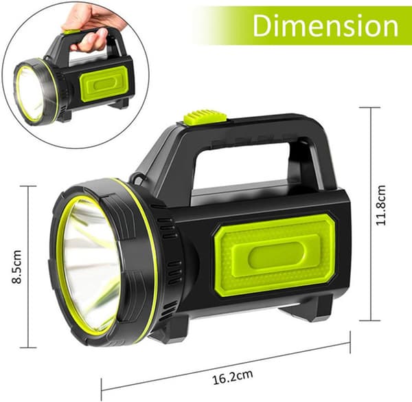 Erittäin tehokas USB ladattava 135000 lumenin 6000mAh LED-taskulamppu