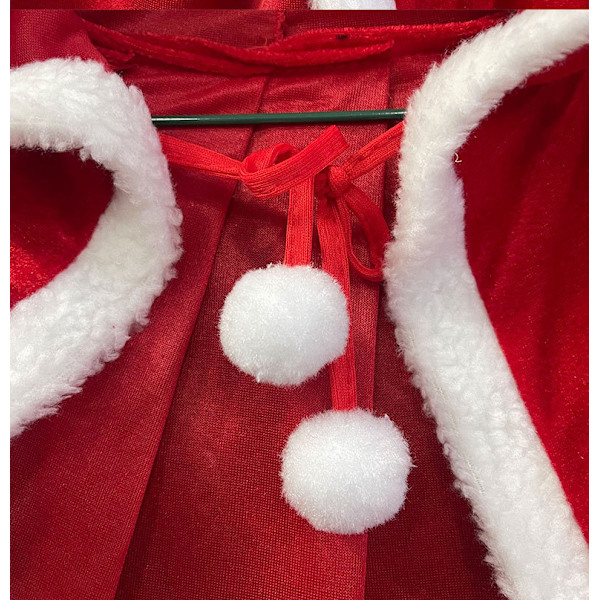 Børns juleforestillingskostume hætteklædt kappe, 120CM