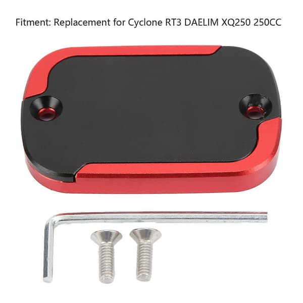 Etujarrupumpun nestesäiliön kannen korvaus Cyclone RT3 DAELIM XQ250 250CC Punainen