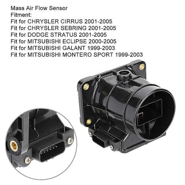 Masse Luftstrømssensor MAF Passer til CHRYSLER/MITSUBISHI MD336501 E5T08171