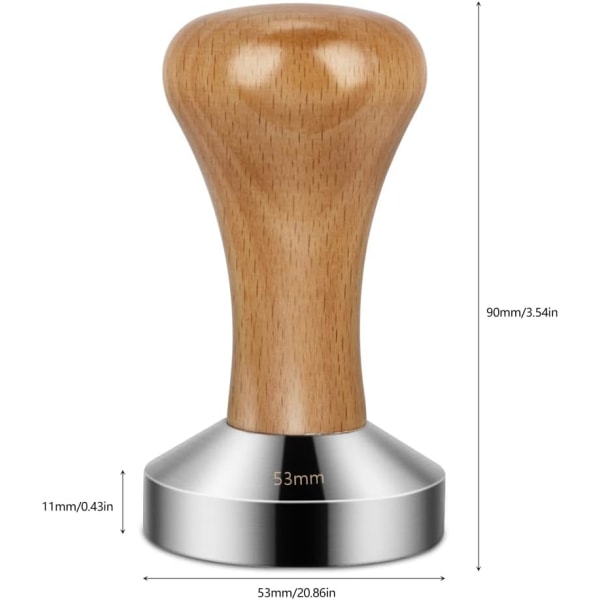 Trætamper, Rustfrit Stål Kaffetamper Rustfrit Stål Cof