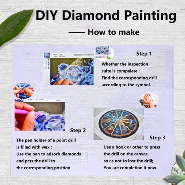 5D timanttimaalaus DIY timanttimaalaus (30*40cm), Susikuningas